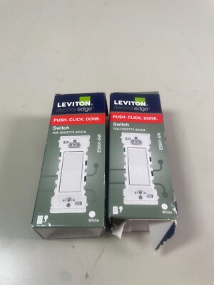 Leviton Decora E5601-SW 15A-120/277V (2 Pack)