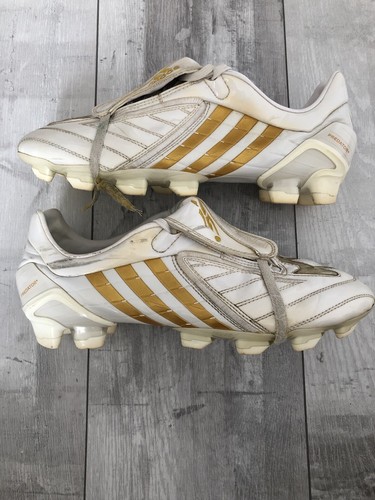 Adidas Predator Powerswerve TRX FG White Gold Football Adidas Predator Powerswerve TRX FG White Gold Football