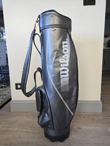 ヴィンテージ　bag Vintage Leather Callaway Hawkeye Cart Golf Bag w/ 6-way