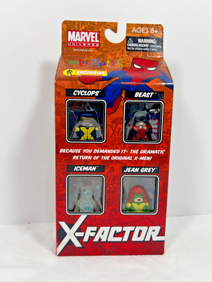 Marvel Minimates X-Factor AFX Exclusive  box set - Cyclops, Iceman, Beast, Jean