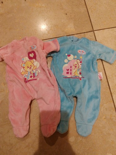 2 BABY BORN DOLL OUTFITS Zapf  .  NEW