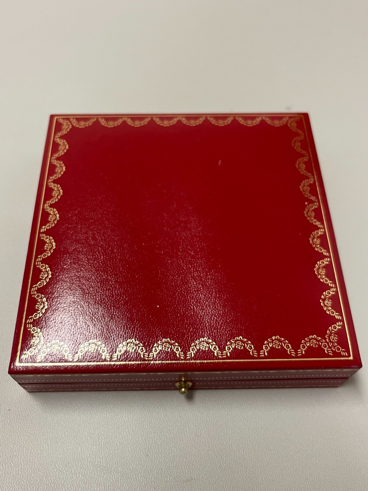 Cartier Vintage Desk Folding Alarm Quartz Travel Clock with box