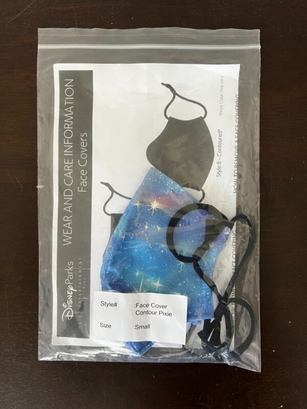 NEW Disney World Cast Member Exclusive Face Mask Pixie SZ Small