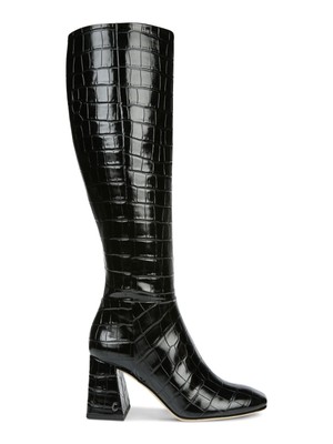 

CIRCUS By Sam Edelman Женские черные туфли Karina на молнии под крокодила на каблуке,  м, Черный, H4124S2