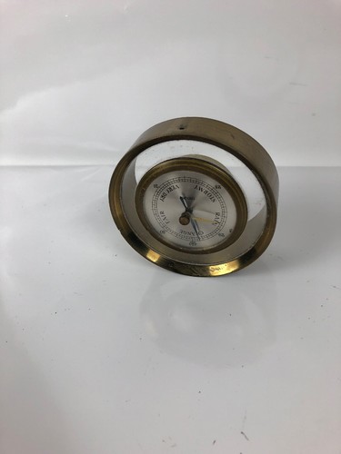 Vintage Endura Brass Barometer Pan Am Germany