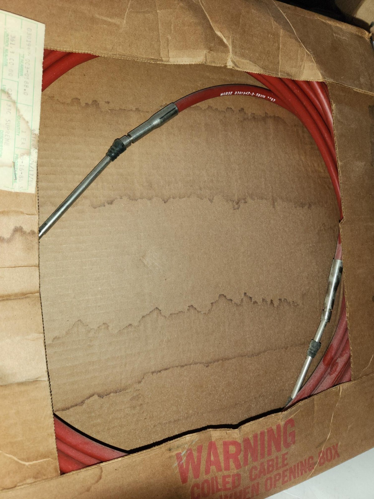 vintage an・an no.14 Morse Red Jacket Shifter Cable 12 Foot, Part # 301947 | eBay