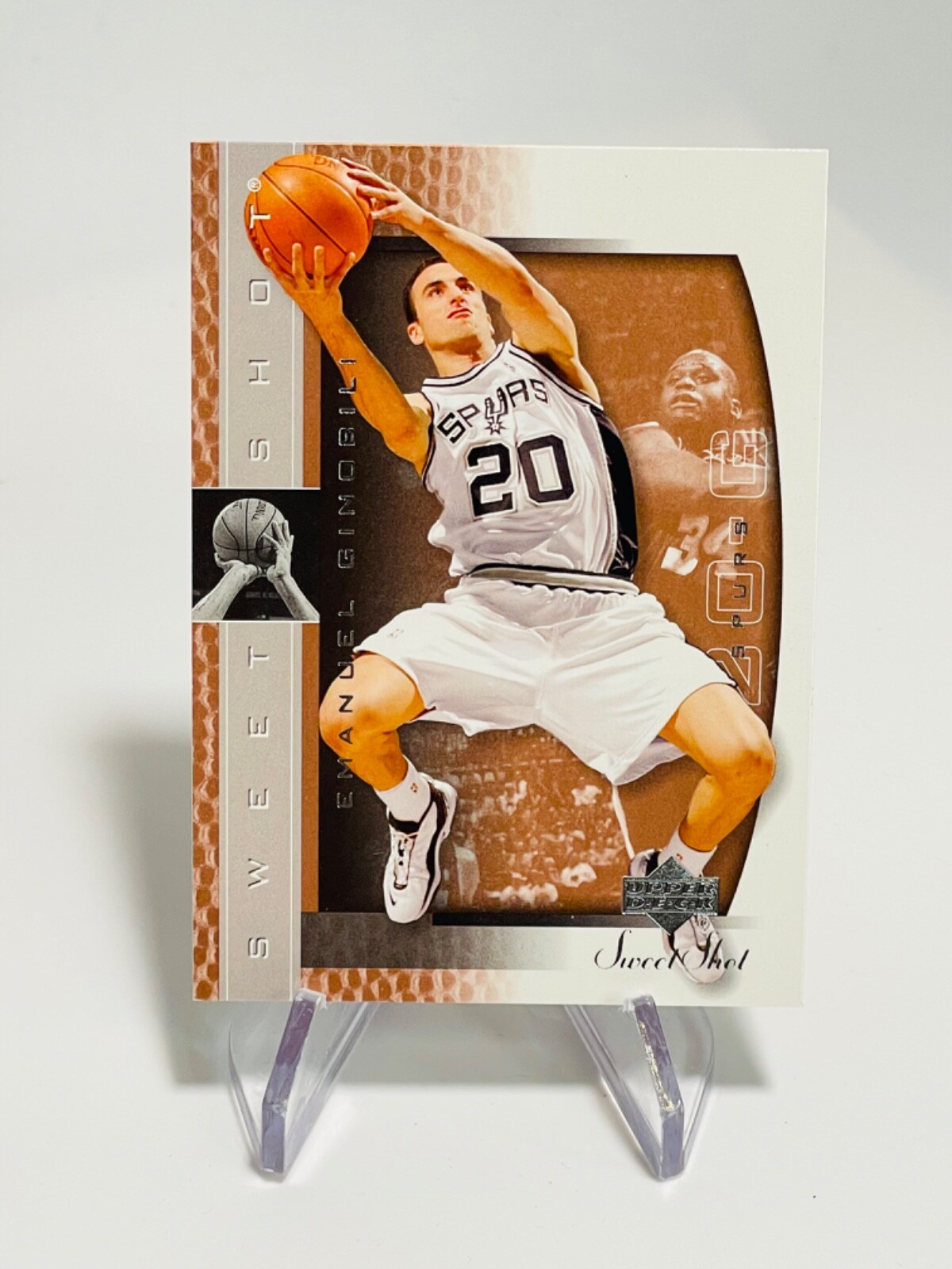 UD Sweet Shot Emanuel Ginobili auto MANU GINOBILI 2007-08 UD SWEET