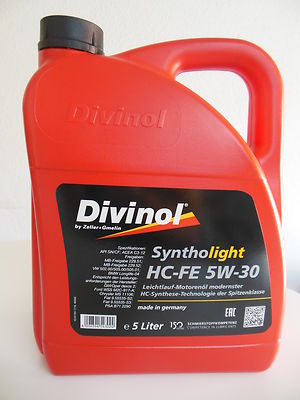 Divinol Syntholight HC-FE 5W - 30 1 x 5 Liter 49260 Motorenöl Öl Auto  5W-30
