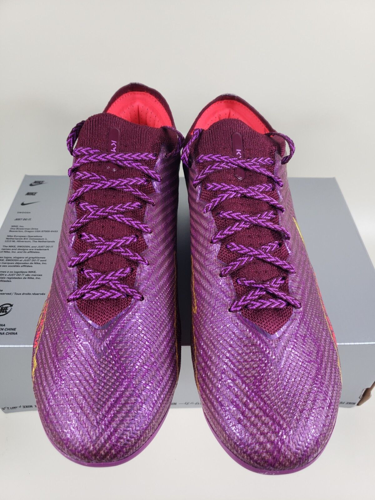 Pre-owned Nike Zoom Mercurial Vapor 15 Elite Fg Men Size 10.5 Mbappe Dr9996-694 In Purple