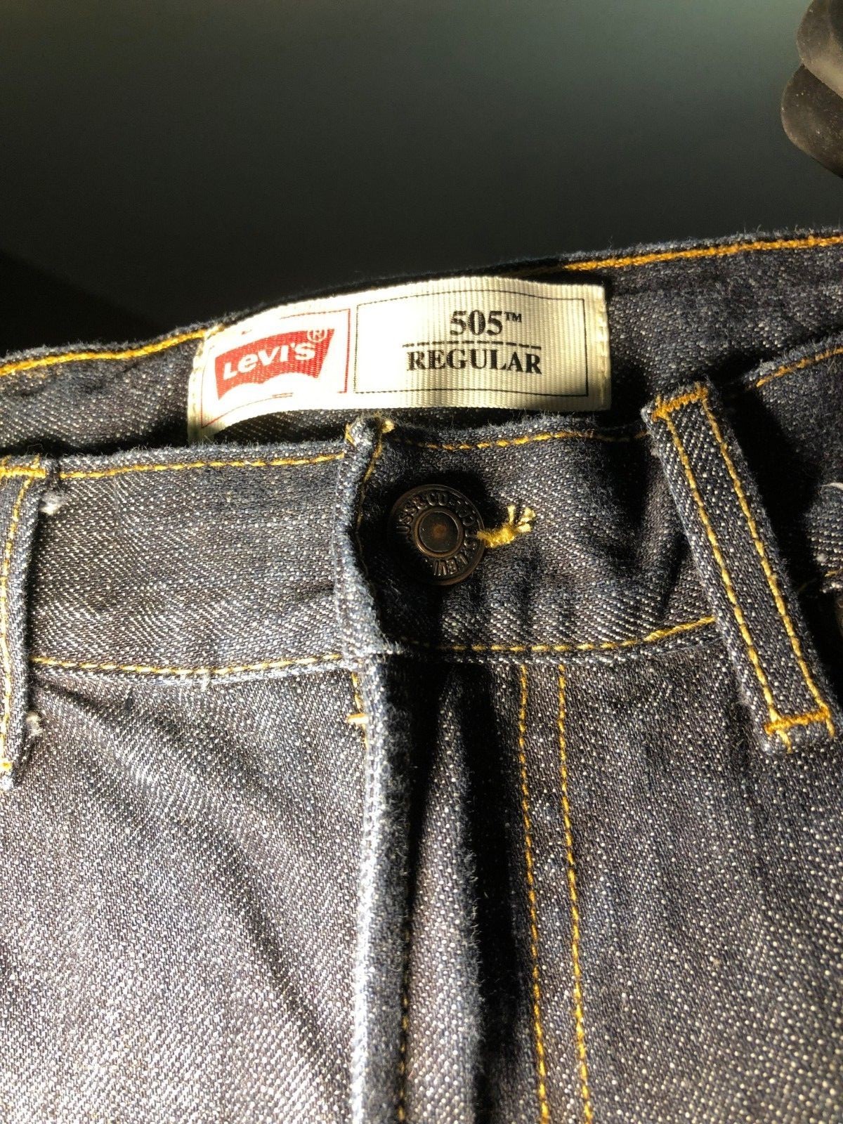 Levis 505 Regular  Blue Jeans Kids Size 8
