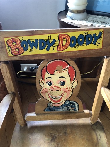 Howdy Doody ハウディドゥディー ビンテージ RARE VINTAGE HOWDY DOODY CHILDS WOOD ROCKING CHAIR | eBay
