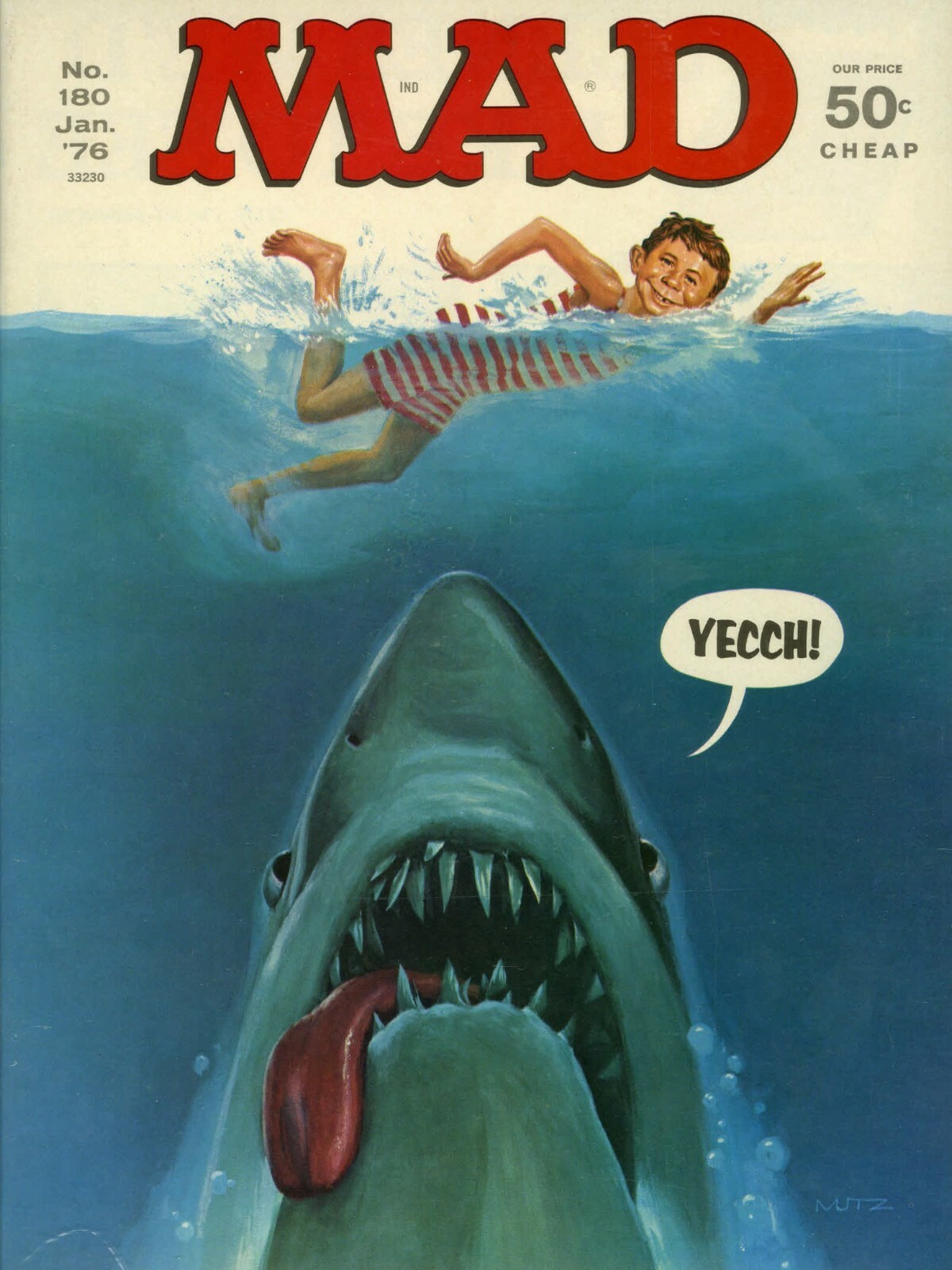 1976 Mad Magazine #180 Themed NEW Metal Sign: Alfred E