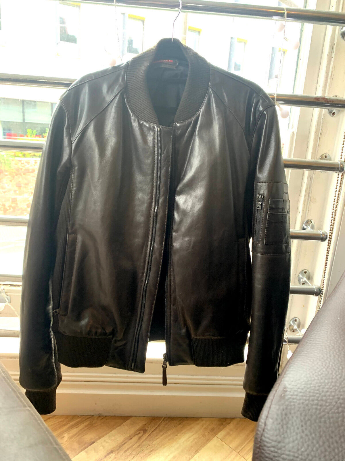 Art.SYV201 Prada Leather Jacket Dark Brown Mens Medium | eBay Art.SYV201 Prada Leather Jacket Dark Brown Mens Medium | eBay