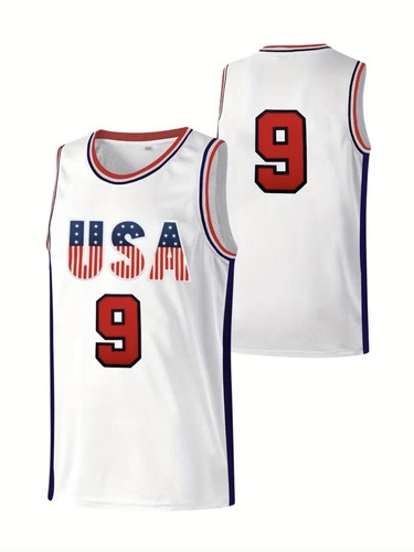 Michael Jordan #9 Men's USA Olympic Basketball Jersey- Size