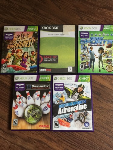 Xbox 360 Kinect Bar & 5 Games