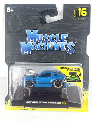2021 Maisto Muscle Machines 2013 Ford Mustang Boss 302 Die-Cast 1:64 Vehicle 16