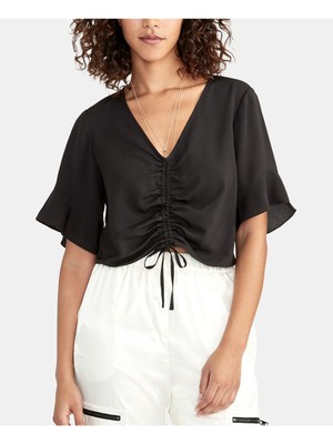 

RACHEL ROY Женский топ с короткими рукавами и V-образным вырезом