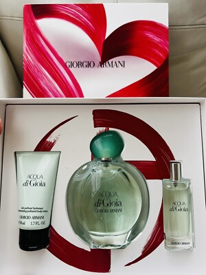 Giorgio Armani Acqua Di Gioia Women's Gift Set Made In France Free Same Day Ship