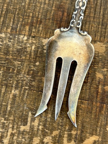 Antique Sterling Silver Pickle Fork by Mechanics Sterling Co / Watson St. Louis
