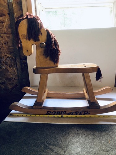 radio flyer wooden rocking horse
