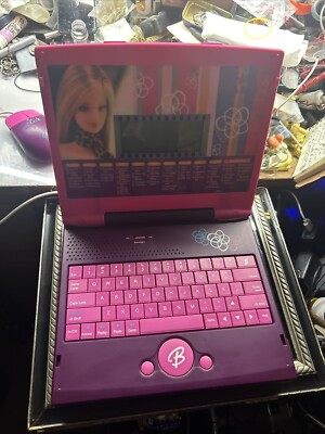 Barbie B-Book 12 Inch Laptop Mattel With Mouse Learning Toy for Kids