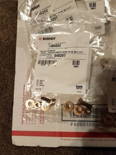 BURNDY TMH-262 Lug Tongue Mounting Kit 1/4
