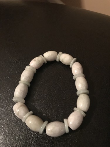 100% Pure Untreated Jadeite - Grade A Vintage Gemstone Adjustable Bead Bracelet