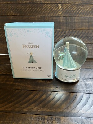 Pottery Barn Frozen Elsa Snow Globe New  Charlotte  Read