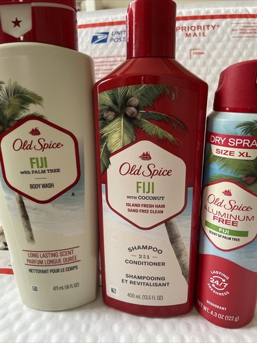 Old Spice FIJI Shampoo 2-n-1 Conditioner 13.5 oz, Body Wash 