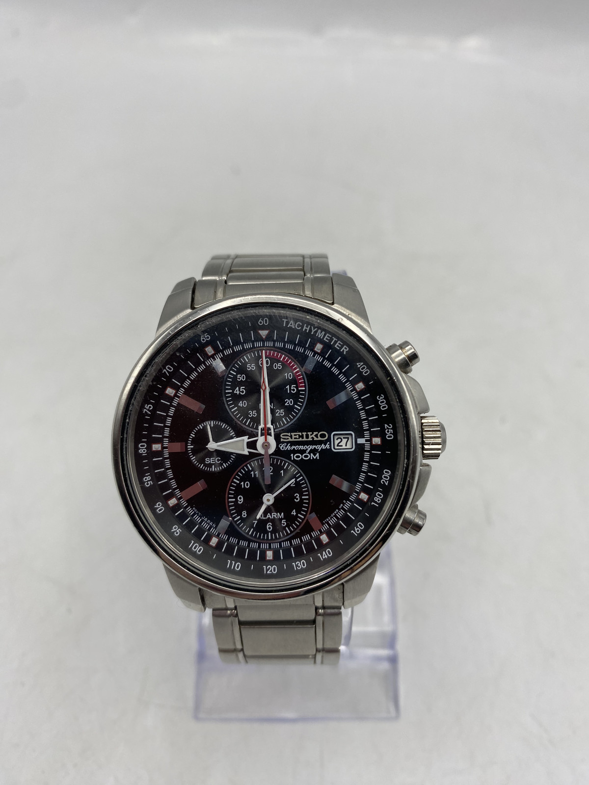 Seiko Men's Black Chronograph Alarm Watch - SNAB65 - *FAST SHIPPING*