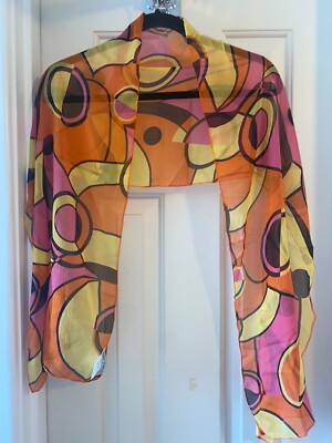 ULLA POPKEN Printed Oblong Scarf - Geometric print