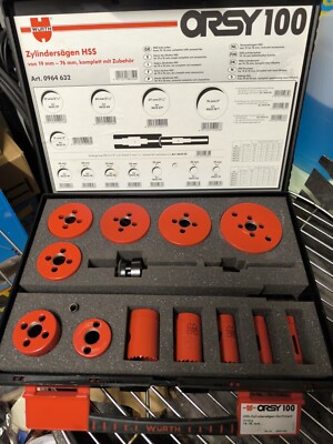 Würth HSS BI-METALL ZYLINDERSÄGEN SORTIMENT 16-TEILIG IM SYSTEM-KOFFER