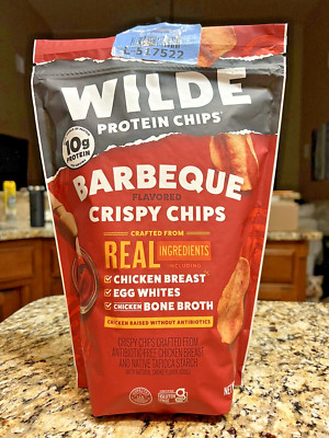 New WILDE BBQ Barbecue Flavored Protein Crispy Potato Chips, 7 oz.