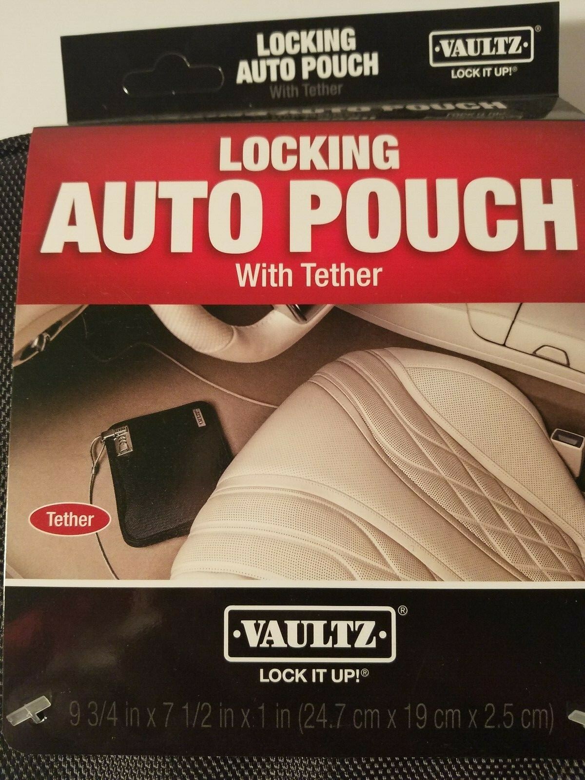 VAULTZ Valuable *LOCKIN AUTO POUCH* Water-Resistant, Tether, Combo Lock new