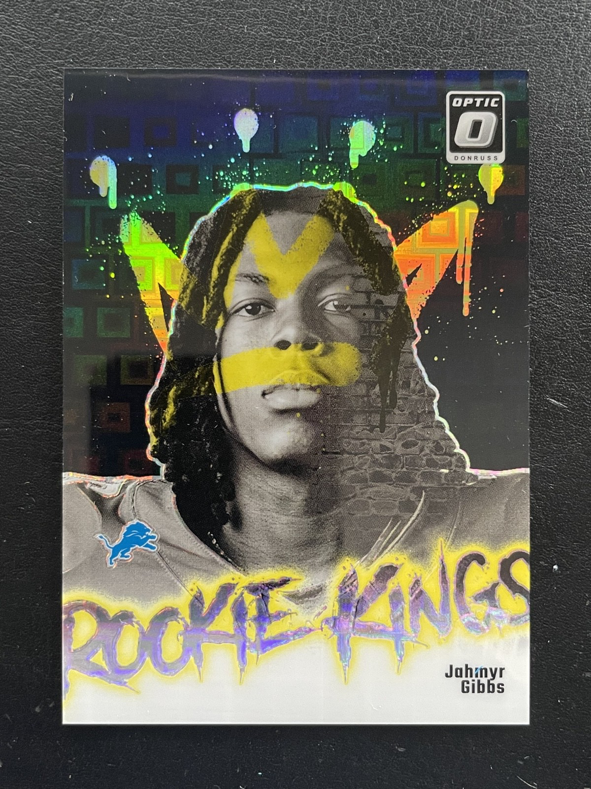 2023 Panini Donruss Optic Kings #7 Jahmyr Gibbs 18/25 RC Rookie