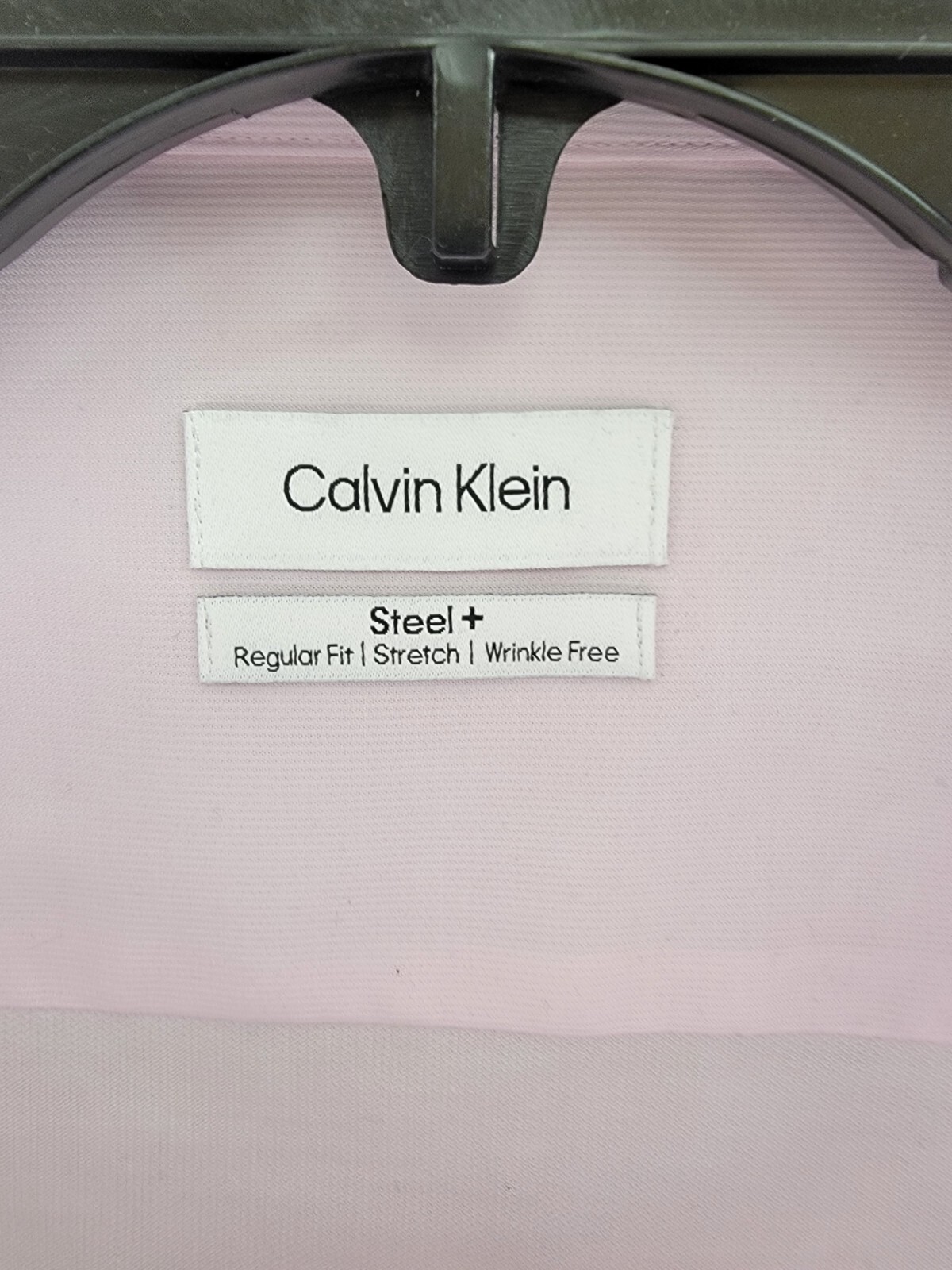 Calvin Klein Steel Plus Regular Fit Modern Pin Cord Dress Shirt Men's 17 32-33 - Picture 10 of 16