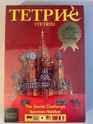 Tetris The Soviet Challenge (Commodore 64, 1987) by Spectrum HoloByte SEALED