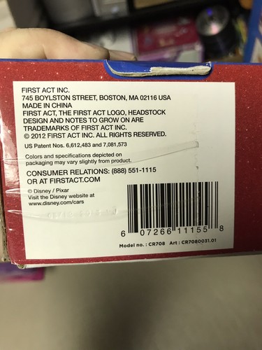 Disney Pixar Cars Movie First ACT ACOUSTIC GUITAR new In Box  6 Cords