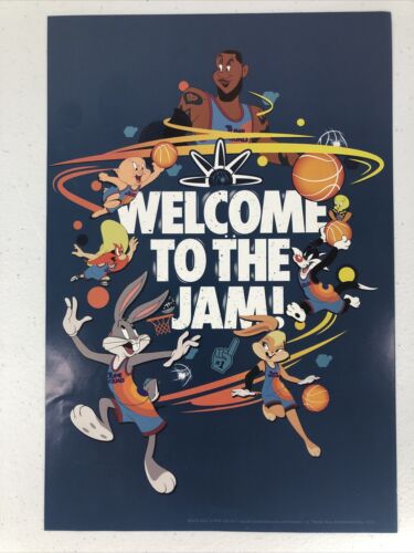 LeBron James Space Jam A New Legacy Poster 7.5x11 Tune Squad W...