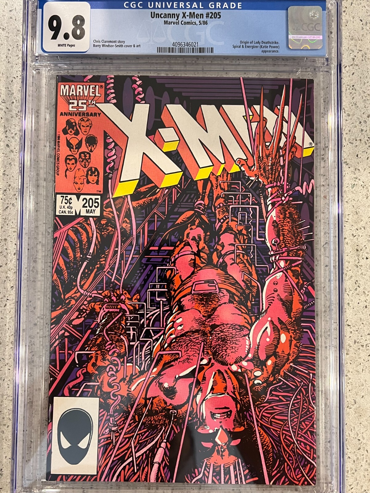 Uncanny X-men #205 CGC 9.8 White Pages | eBay