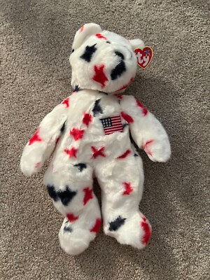 NWT TY Beanie Buddy - GLORY the Bear - 14'' Stuffed Animal Toy