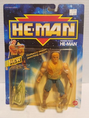 Rare Vintage HE-MAN  Carded THUNDER PUNCH  1990 ACTION FIGURE  NEW MATTEL