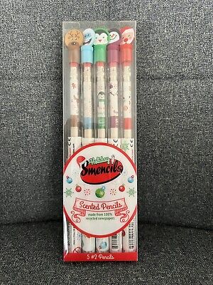 New Smencils Holiday Scented No 2 Pencils 5 Count Scentco Recycled Newspaper