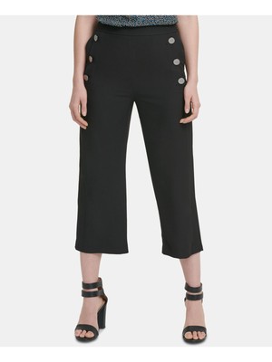 

Черные женские укороченные брюки для работы DKNY, Черный, P9EKS925