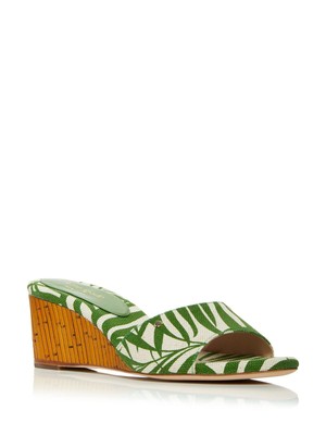 

KATE SPADE NEW YORK Женские бежевые босоножки на каблуке из искусственного бамбука Meena Slip On 6,5 B, Бежевый, K8293