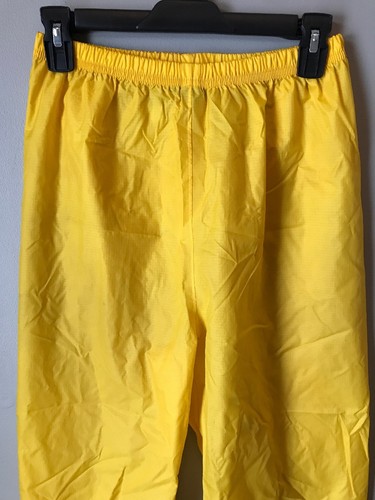 L L Bean Kids Boy Girl Yellow Wind Rain Pants Hiking Hi-Vis Nylon Sz L 14-16 EUC