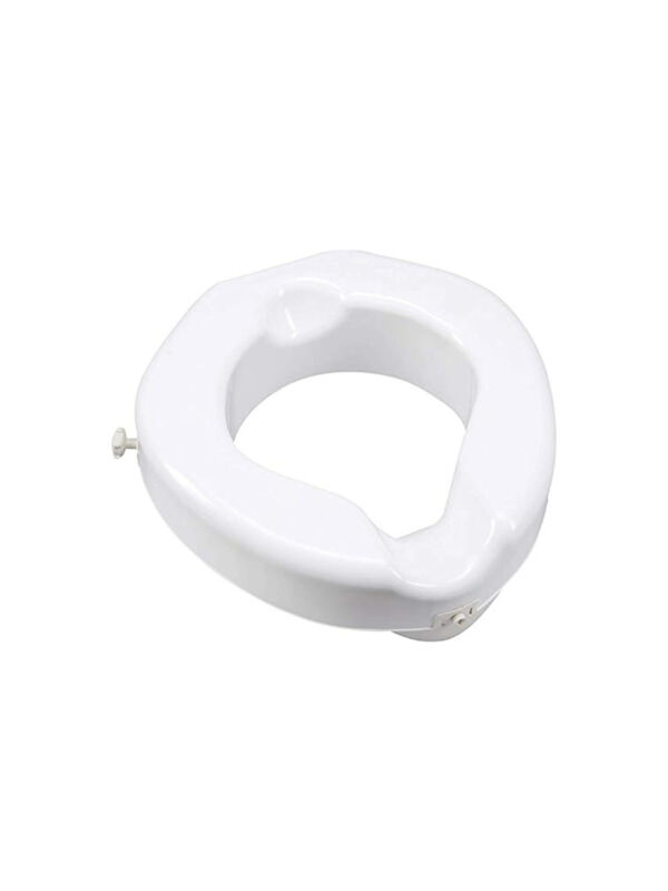 Carex Raised Toilet Seat Riser with Extra Wide Opening - White - 1 Count
