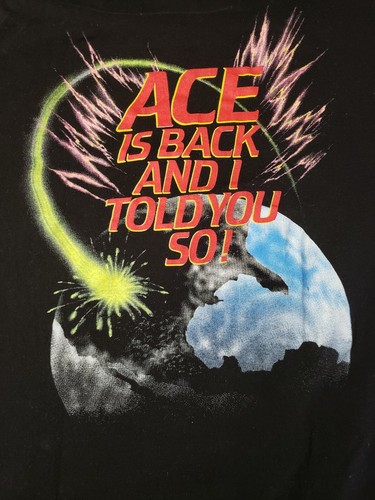 Rare Vintage Concert Tour T-Shirt ACE FREHLEY FREHLEY'S COMET 1987 KISS SHIRT