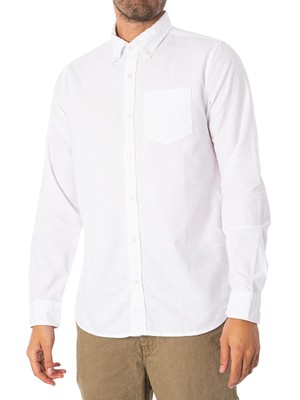 

Мужская оксфордская рубашка Superdry Vintage, белая, Белый, M4010653A-01C