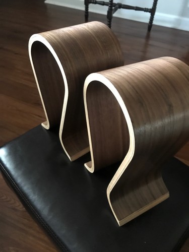 2Walnut Wooden Gaming Headphone Stand Holder Earphone Hanger Headset DisplayRack